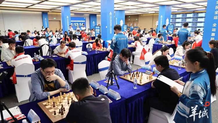巔峰對弈！十五運會國際象棋決賽深圳羅湖激戰正酣