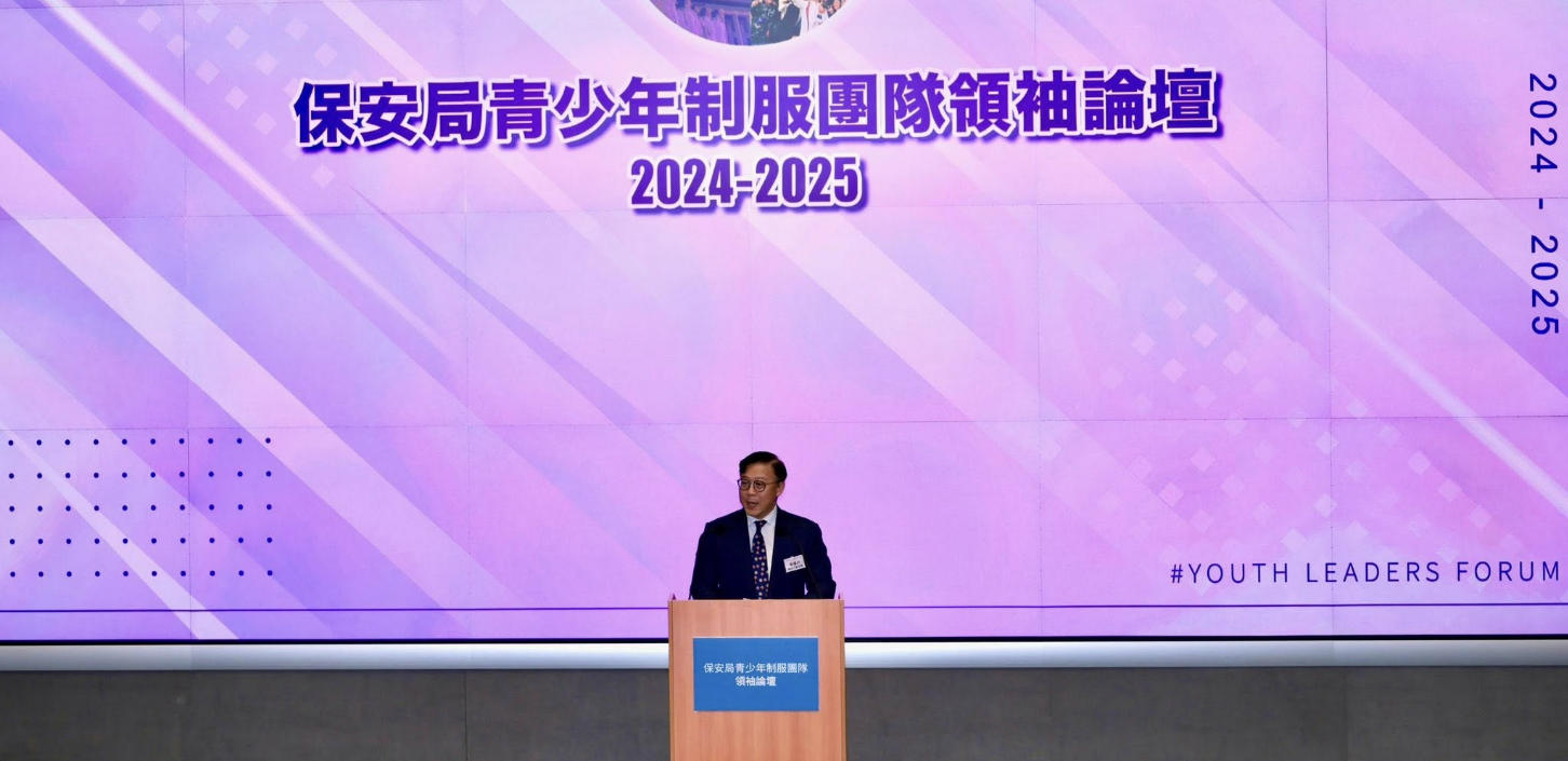 張國鈞鼓勵青年朋友早日確立人生目標 為國家及個人未來努力奮鬥