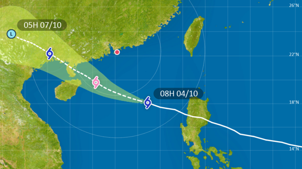 麥德姆｜天文台：正午12時至下午2時改發三號強風信號
