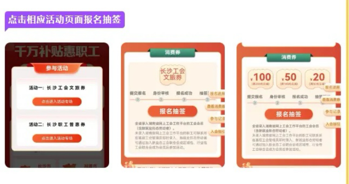 長沙市總工會發放500萬元福利券