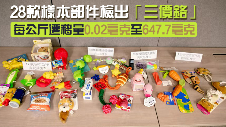 消委會測試30款狗玩具樣本 1款「三價鉻」遷移量超標