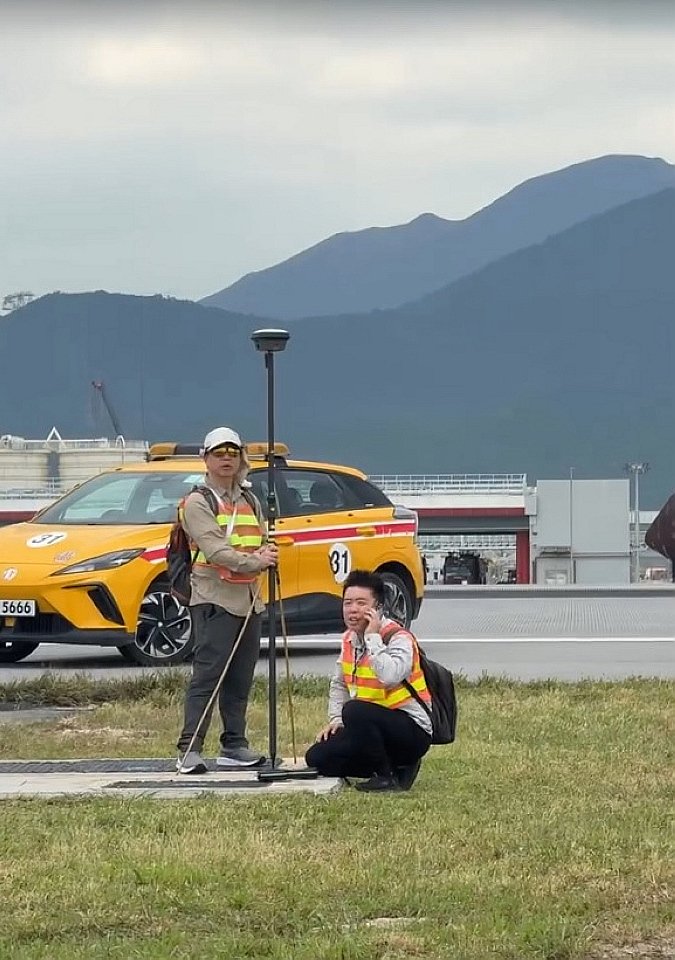 有片〡地政總署助查迪拜貨機墮海意外 測量現場搜集數據