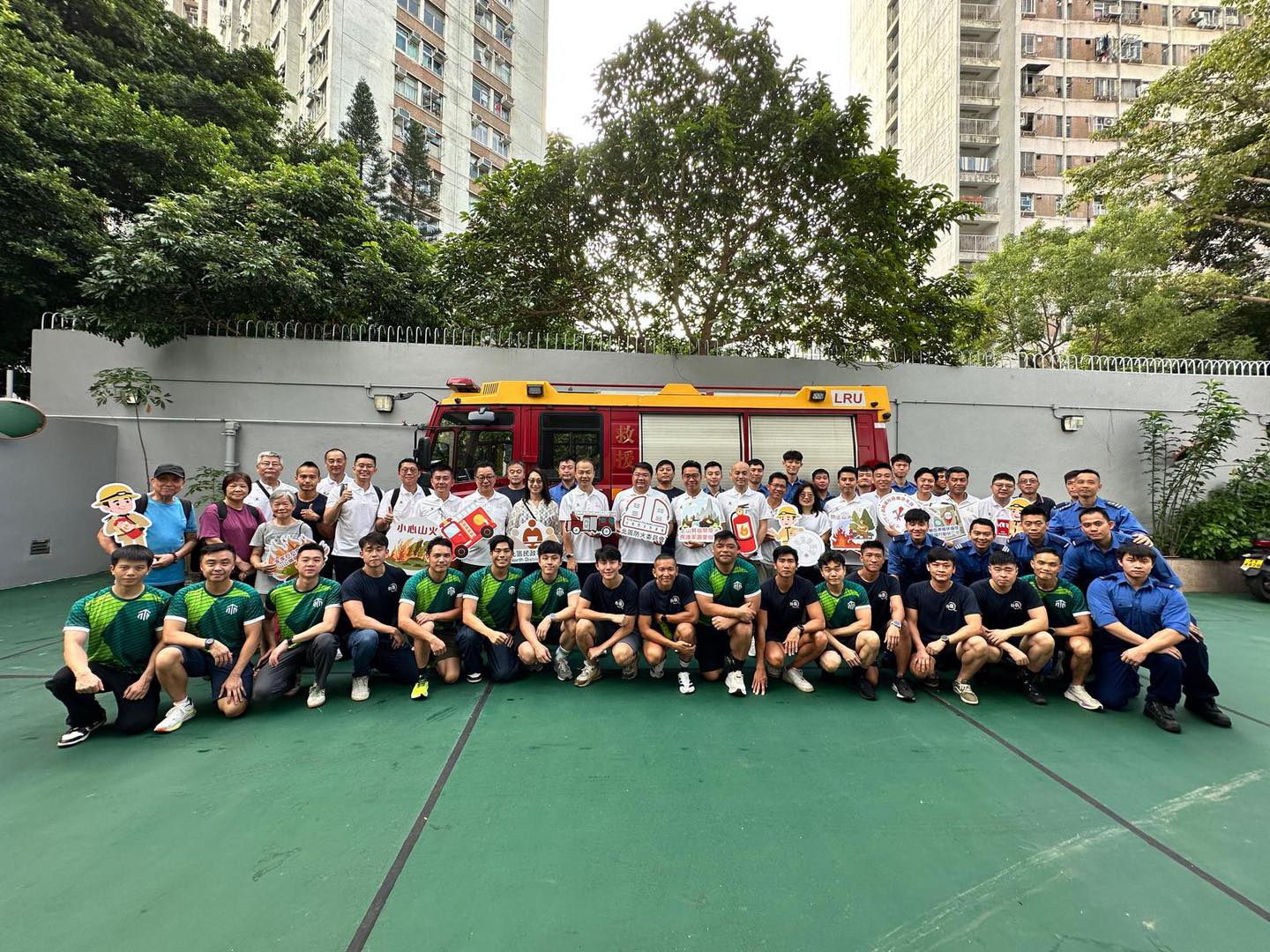 民政事務總署北區防火宣傳 呼籲市民重陽節掃墓小心火種