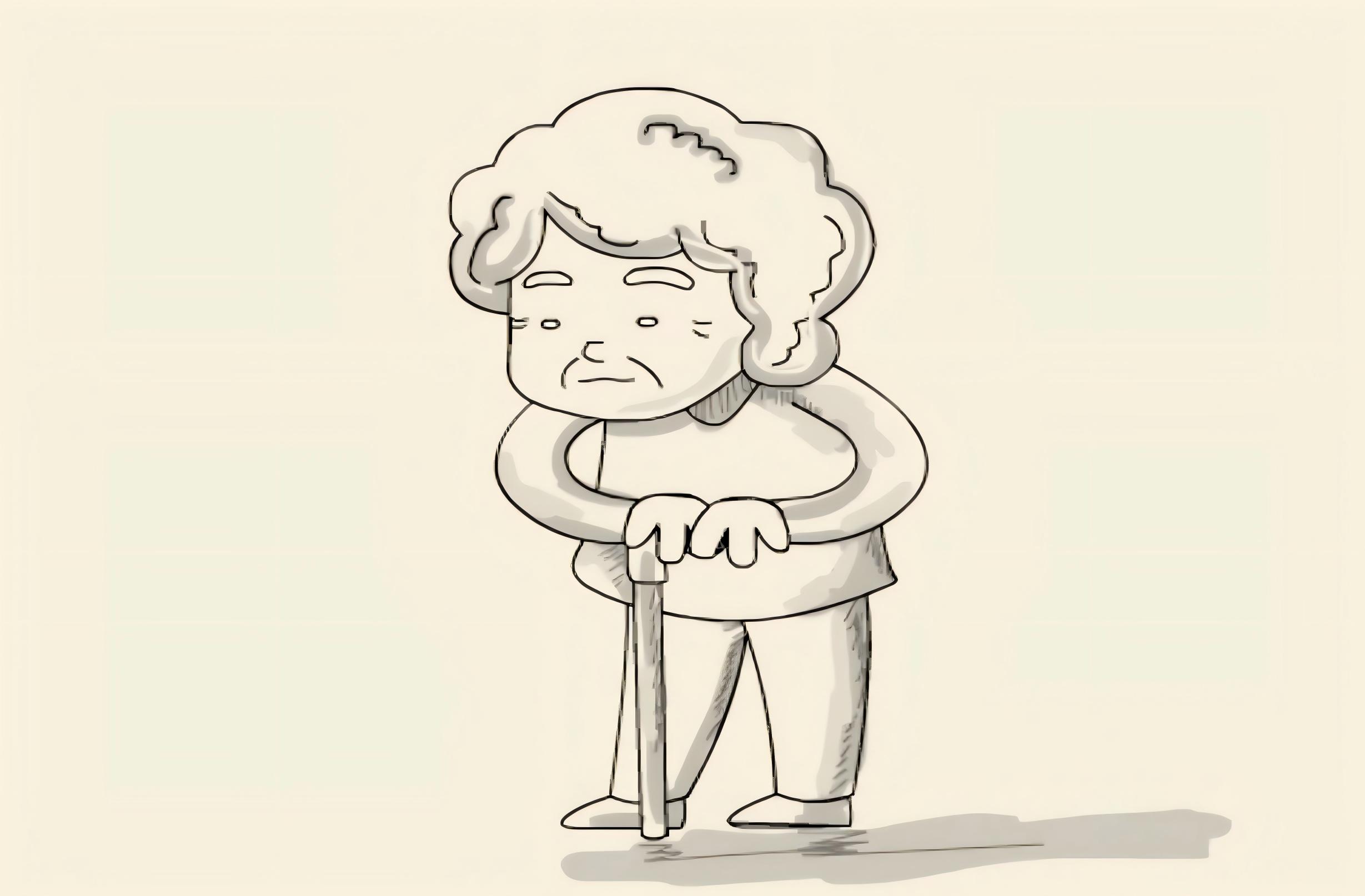 湖南省敬老愛老公益廣告創作展播 | 線描裏的母愛