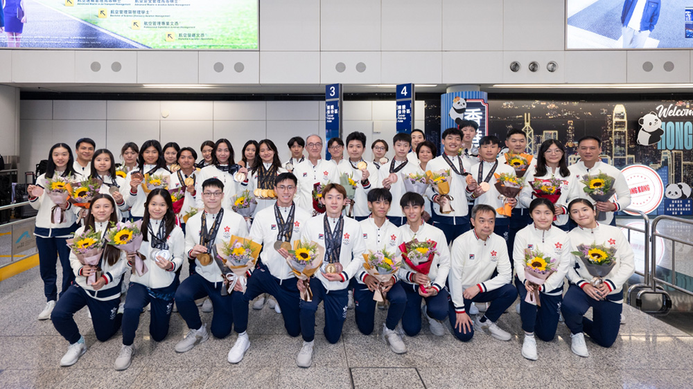 港隊亞青運創歷史以36面獎牌凱旋 莫君逸：印證香港體壇薪火相傳