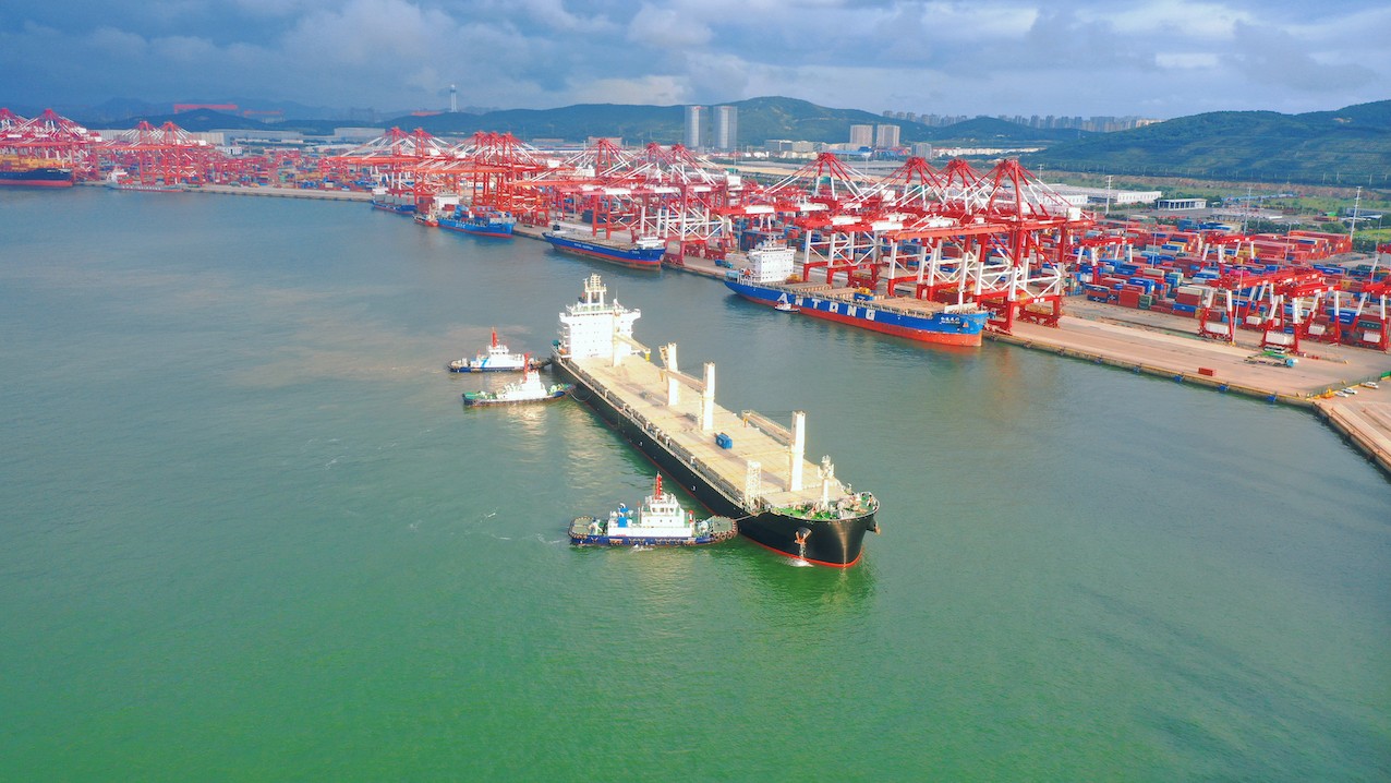 山東港口青島港三季度件雜貨吞吐量同比增長4.4%