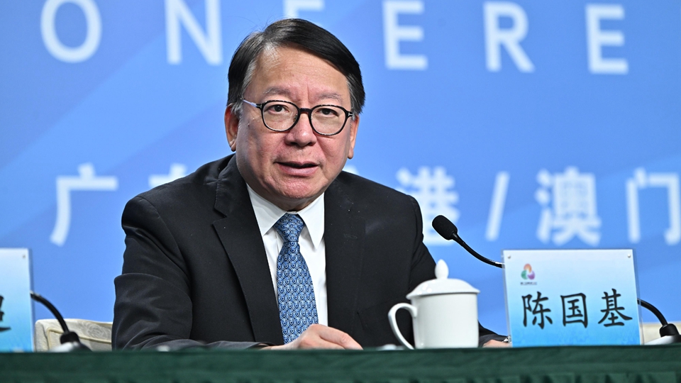 陳國基出席十五運會新聞發布會：將吸引大批旅客感受香港體育熱情及城市魅力