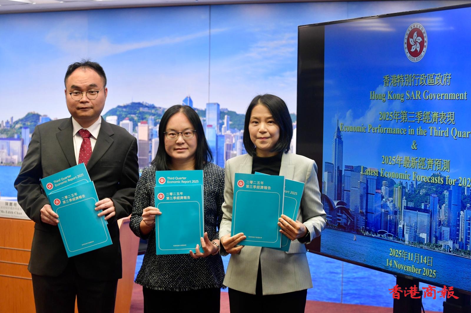 港府上調全年經濟增長預測至3.2%  林幗瑛：關稅影響明年出口表現