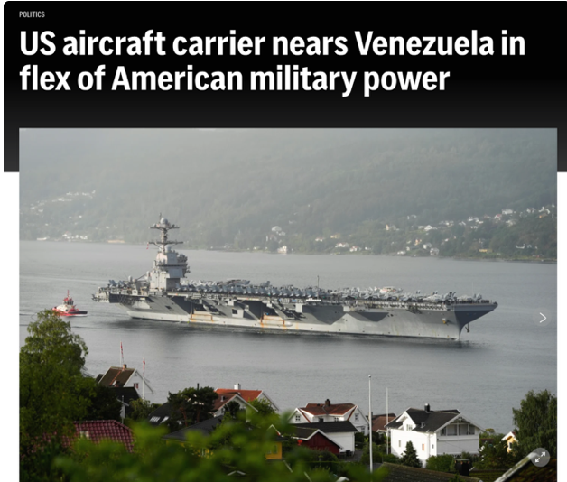 真要打？特朗普稱對委內瑞拉「差不多下定決心」