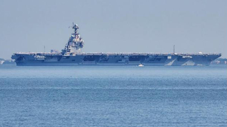 美「福特」號航母抵達加勒比海 在委內瑞拉附近大規模軍事集結