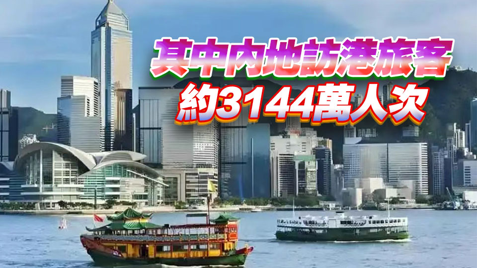 旅發局:10月訪港旅客約460萬人次 首10月共錄得約4100萬人次 同按年增加12%