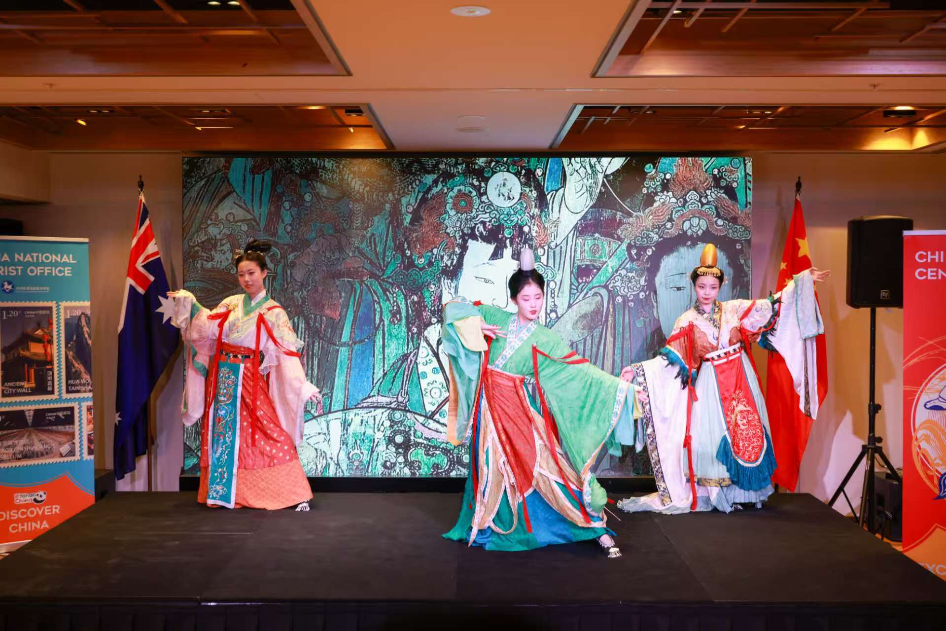 山西運城永樂宮壁畫亮相澳大利亞