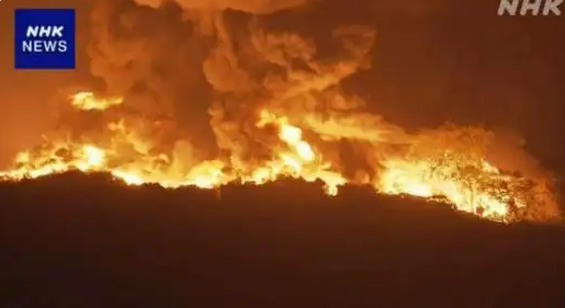 日本一塑料再生工廠突發火災 大火燃燒8小時仍未被撲滅