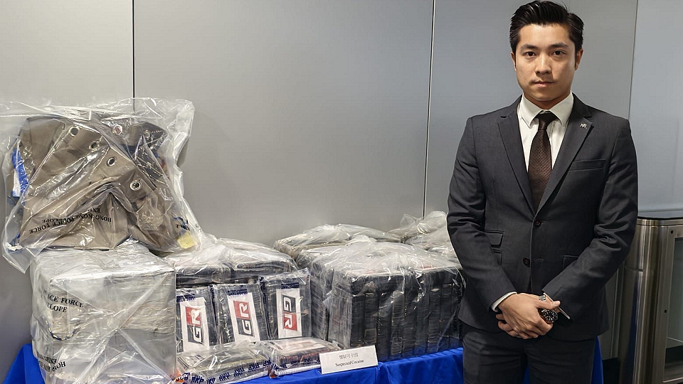 假冒外國領事館職員運毒 警拘外籍男檢值8100萬元可卡因