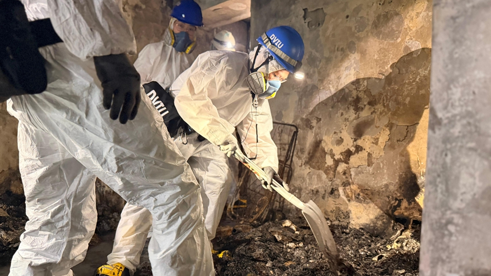 多圖〡【宏福苑大火】災難遇害者辨認組繼續搜查處理30具遺體