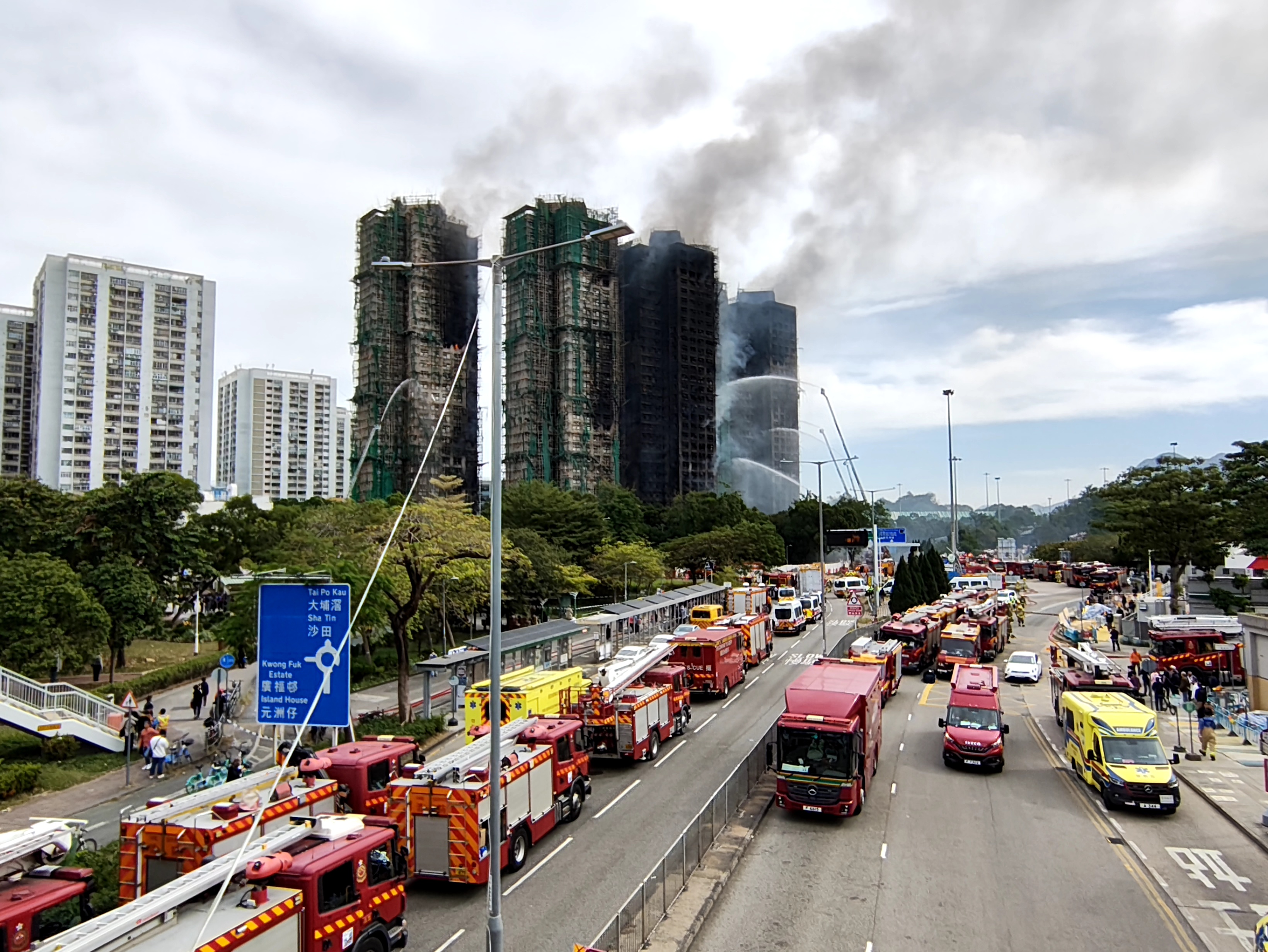 博愛醫院展開支援工作助大埔宏福苑火災居民