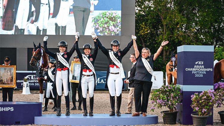 國際馬聯亞錦賽圓滿閉幕 港馬術隊奪2銀5銅獎牌榜名列第二
