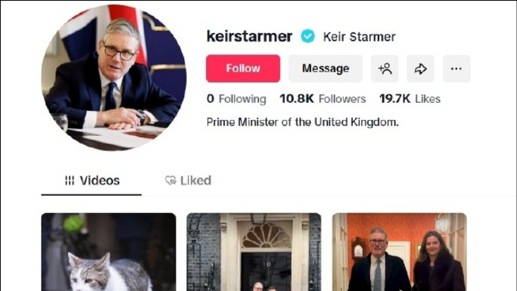 為訪華預熱？英國首相施紀賢入駐TikTok