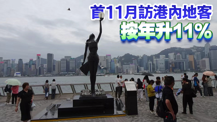 旅發局：首11月訪港客累計約4500萬人次 超越去年全年數字