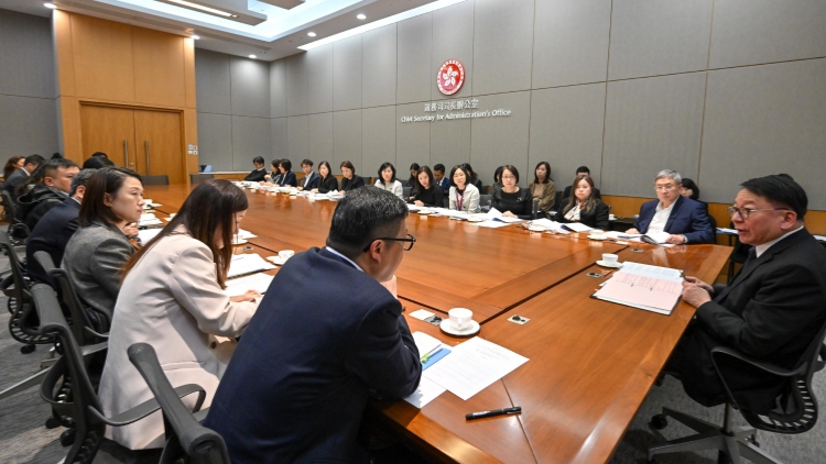 政務司司長主持節慶安排跨部門工作小組會議