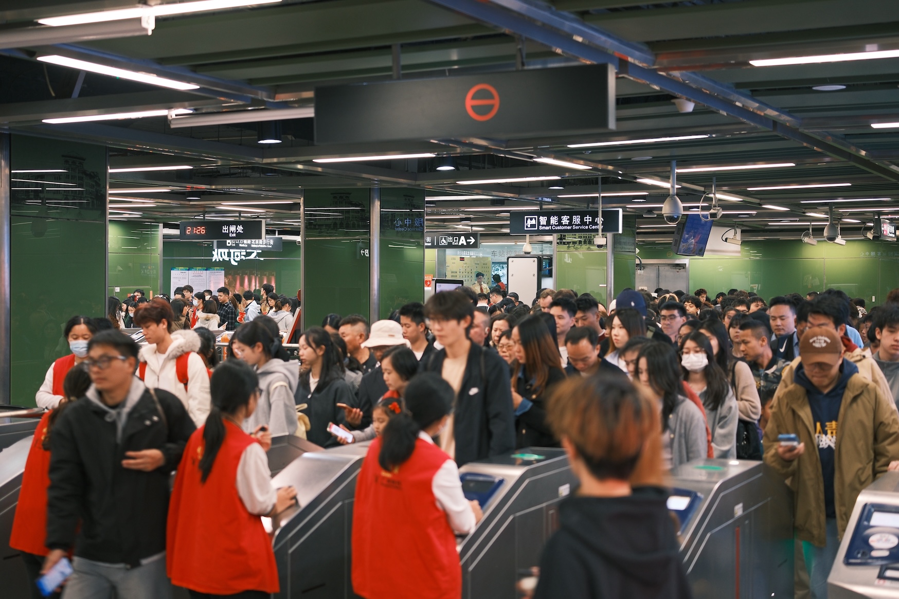 元旦假期日均客流破千萬  廣州地鐵線網運客逾三千萬人次