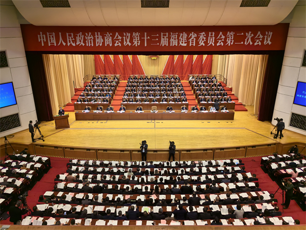 圖一：1月22日上午，中國人民政治協商會議第十三屆福建省委員會第二次會議在福州隆重開幕。.jpg
