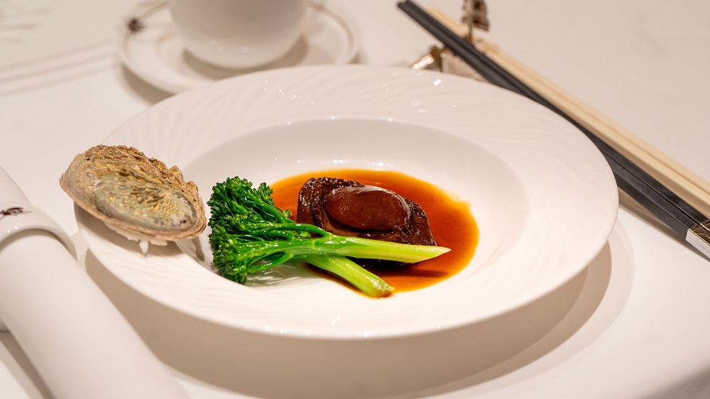 Cantonese Set Menu at Spring Moon – Braised Whole Middle Eastern 30-head Dried Abalone with Cabbage in Abalone Sauce.jpg