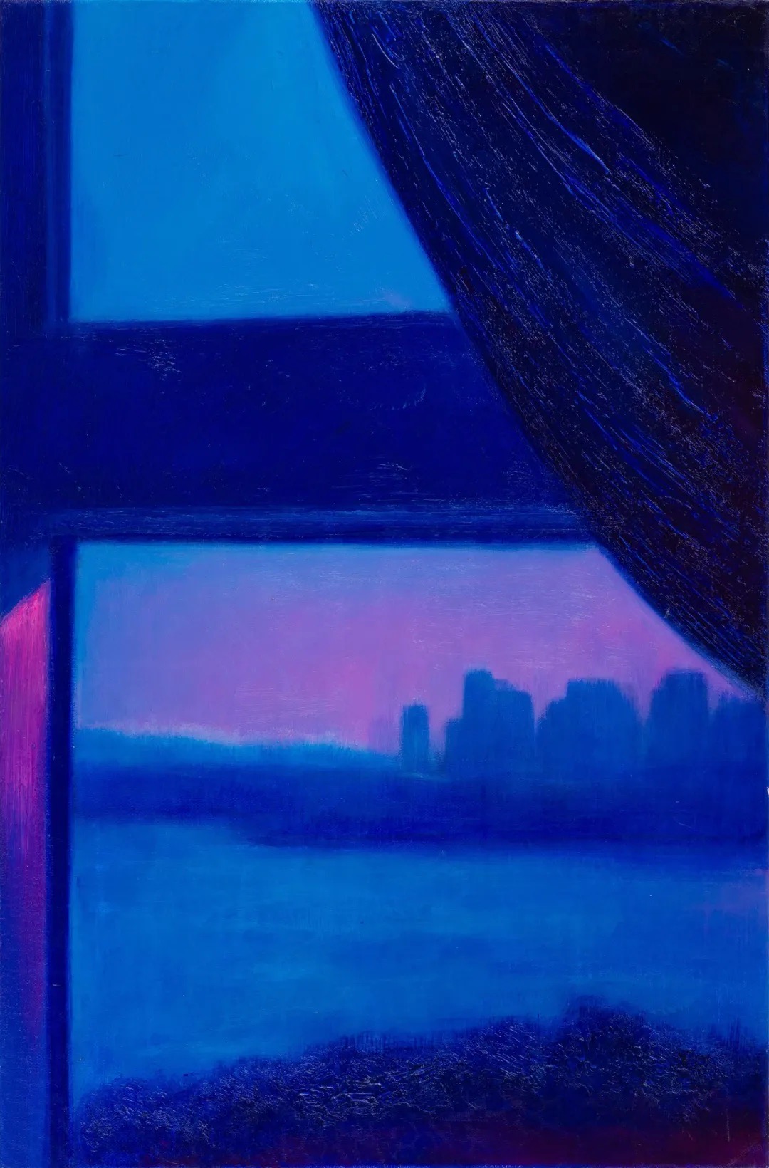 我的热闹与沉静系列-Beyond the Window 布面油画 60×40cm 2023.JPG